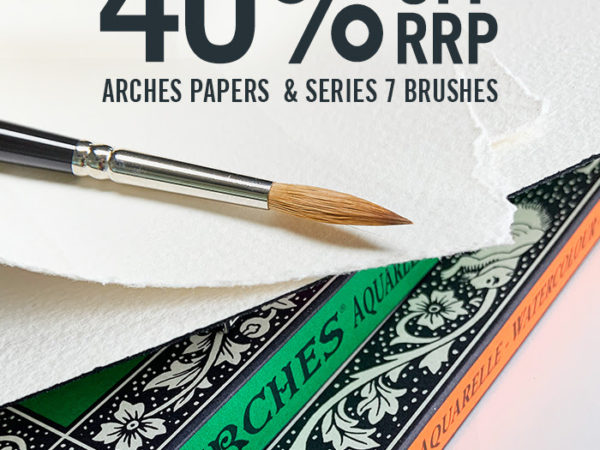Cass Art: 40% off RRP on Arches & Series 7 Brushes