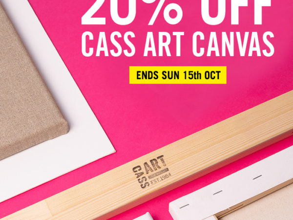Cass Art: 20% off on Cass Canvas & More