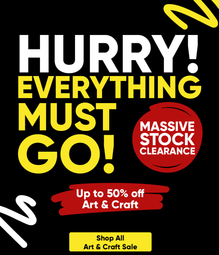 The Works: Don't miss out on up to 50% off art & craft