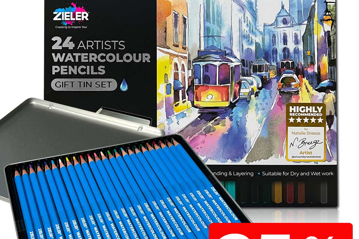 Zieler: Deal of the Week: 25% OFF our Artists Watercolour Pencils Set