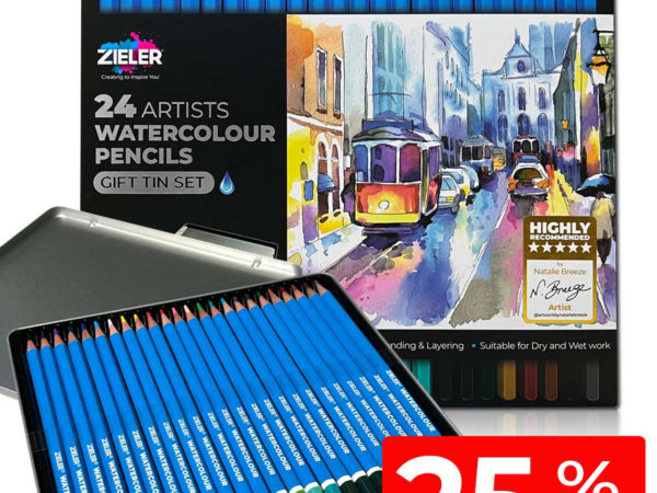 Zieler: Deal of the Week: 25% OFF our Artists Watercolour Pencils Set