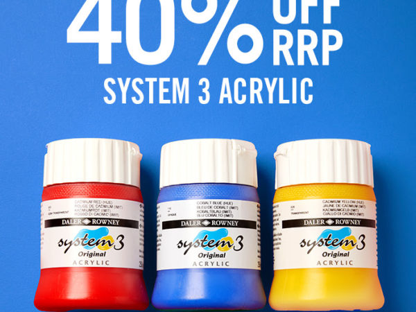 Cass Art: 40% off RRP | System 3 Acrylic