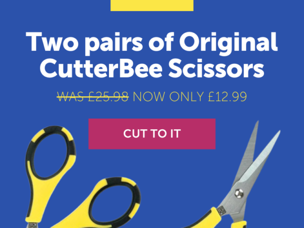 HobbyMaker: 2 Pairs of original CutterBee scissors only £12.99 was £25.98