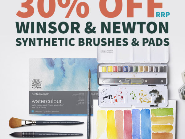 Ken Bromley: 30% OFF W&N Pads and Synthetic Brushes