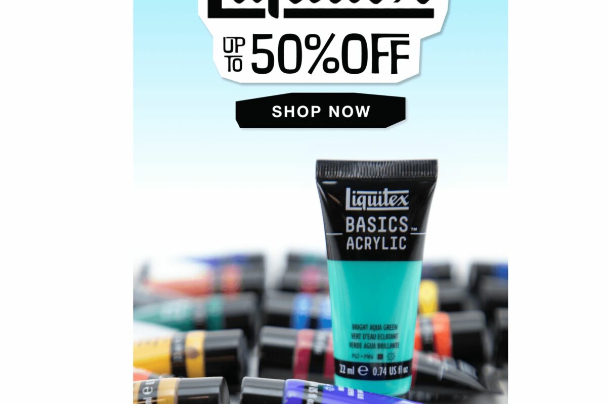 Cowling & Wilcox: Liquitex sale - up to 50% off! Ends 10/3/24