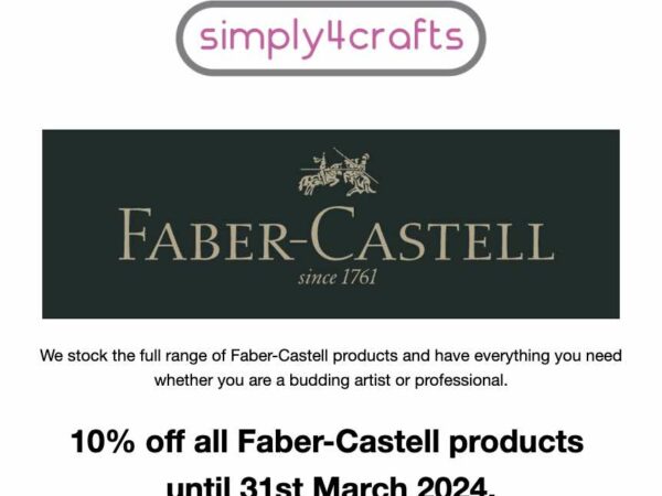 Simply4Crafts: 10% off Faber-Castell Until March 31st (with code)