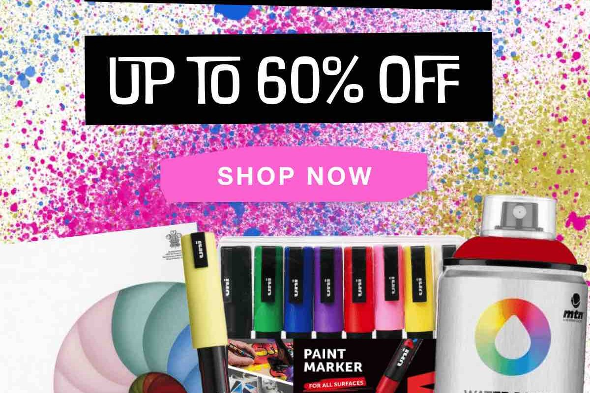 Cowling & Wilcox: Up to 60% off Spray Paint and Posca Sale