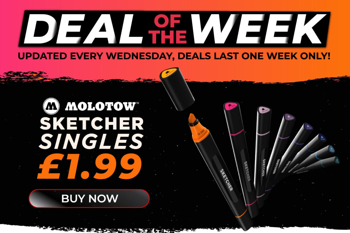 Graffcity: Molotow Sketcher Singles only £1.99 (RRP: £3.99)