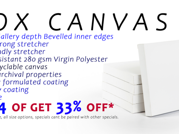 ACF Canvases: 33% discount on any 4 Box Canvas