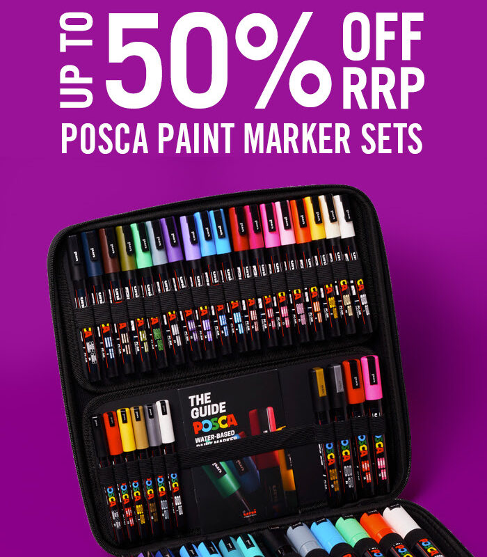 Cass Art: Up to 50% off RRP on Posca Paint Marker Sets