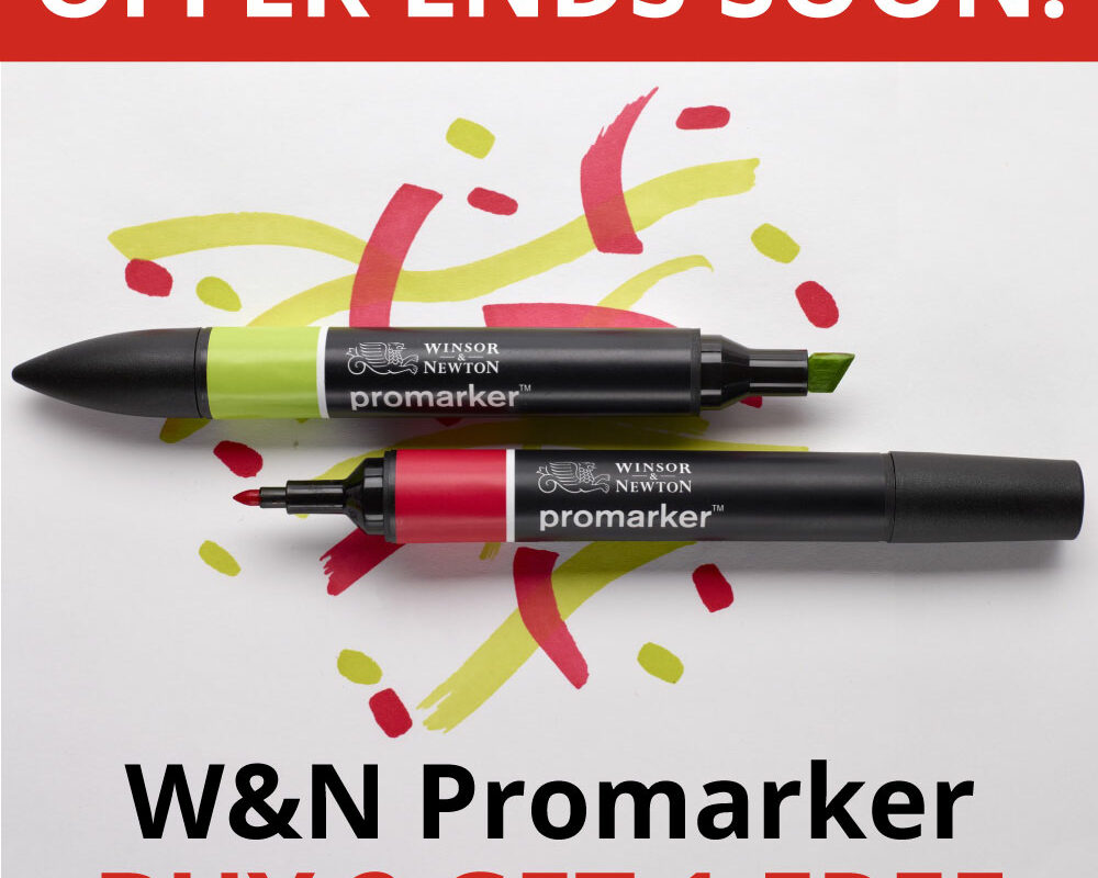 Art Discount: Buy 2 get 1 Free on Winsor & Newton Pro Markers (Ends May 1st)