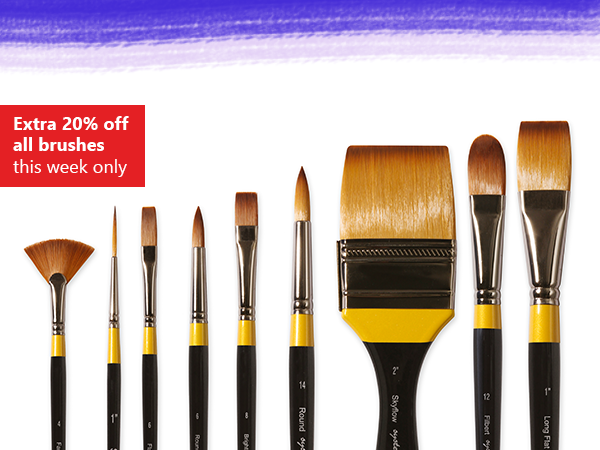 Crafty Arts: Extra 20% off brushes this week only