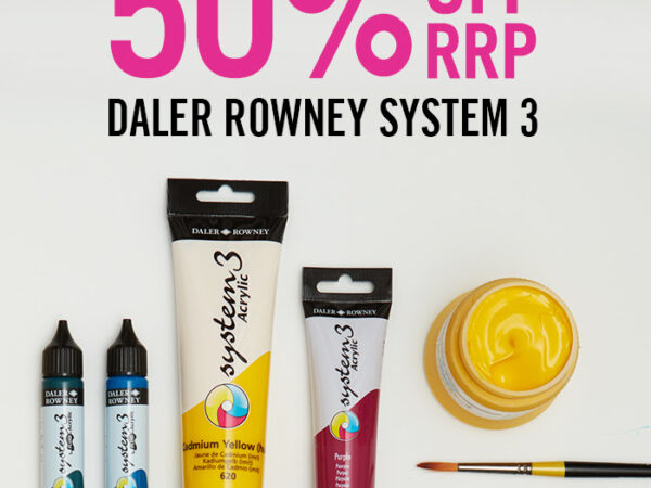Cass Art: System3 Acrylic Sale | Save 50% off RRP (ends April 28th)
