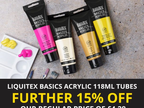 Art Discount: Save 15% on Liquitex Basics Acrylic! (with code)
