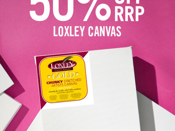Cass Art: 50% off RRP | Loxley Gold Canvas