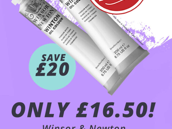 The Art Shop Skipton: Winsor & Newton Winton Titanium White Oils Twin Pack only £16.50 (RRP £36.50))