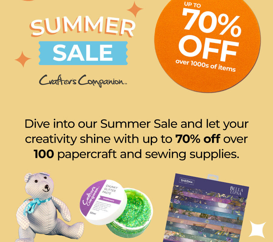 Crafter's Companion: Summer Sale starts now! Save up to 70%