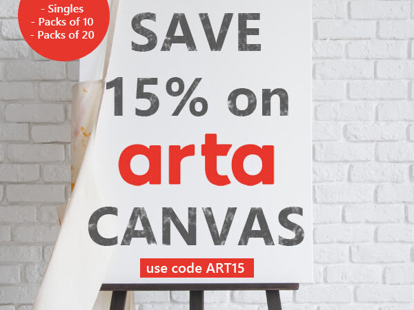 Crafty Arts: Arta Stretched Cotton Canvas | 15% off