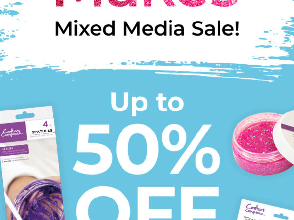 Up to 50% off mixed media supplies