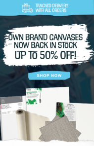 Up to 50% off canvases