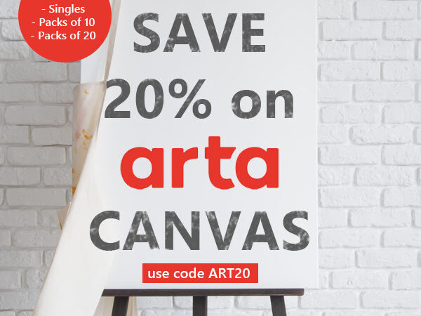 Crafty Arts: Arta Stretched Cotton Canvas | 20% off