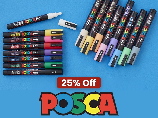 Hobbycraft: 25% off Posca pens