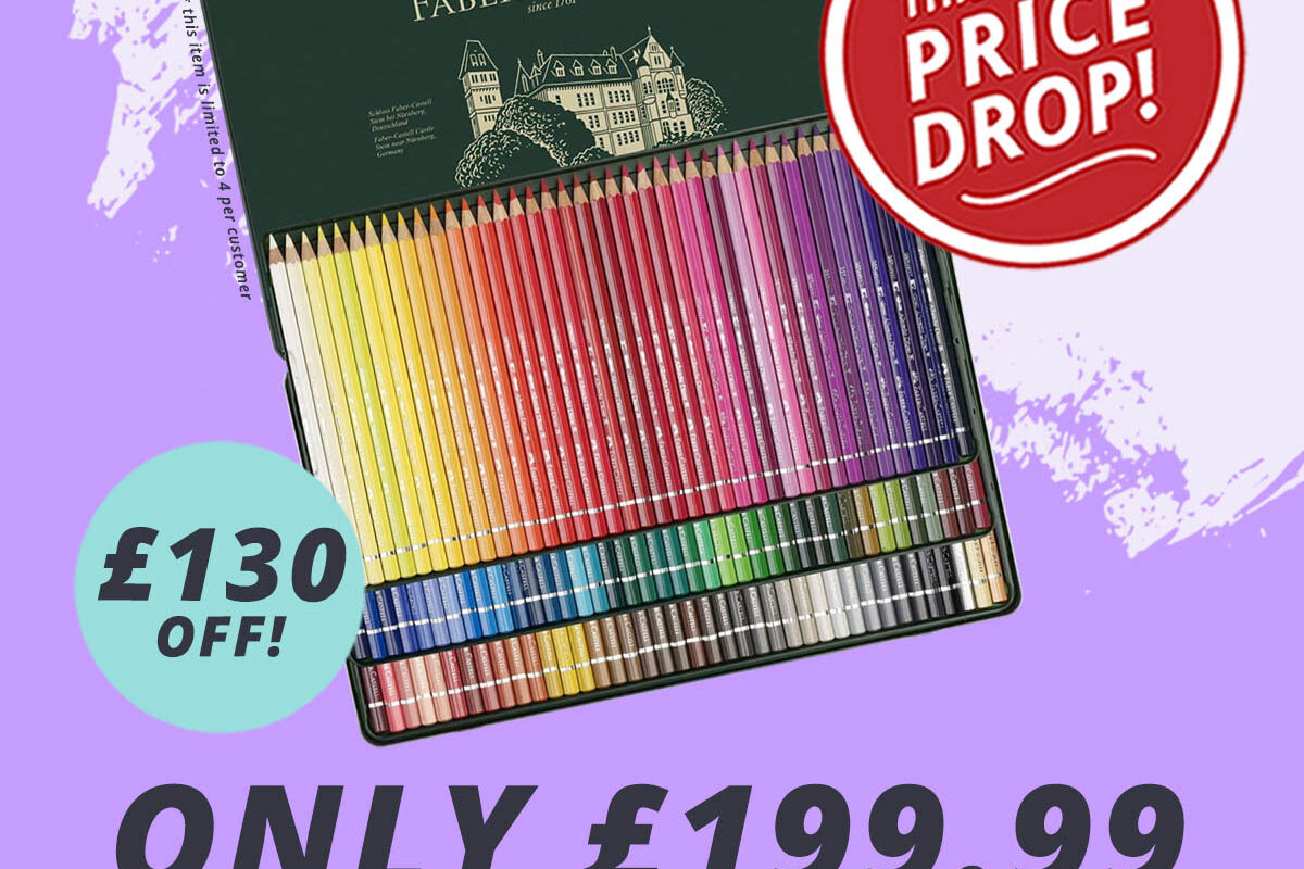 The Art Shop Skipton: 120 Faber-Castell Watercolour Pencil Set now £199.99 RRP £330.00