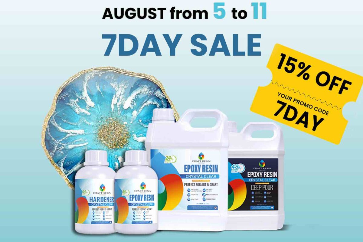 Craft Resin: 15% Off between August 5th - 11th (with code)