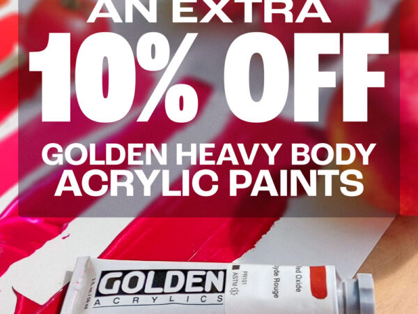 Art Discount: Save an EXTRA 10% OFF GOLDEN Heavy Body Acrylics