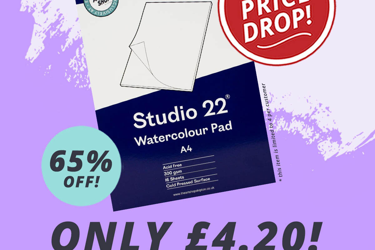 The Art Shop Skipton: Studio 22 Watercolour Pad - 65% Off!