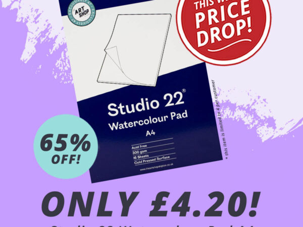 The Art Shop Skipton: Studio 22 Watercolour Pad - 65% Off!