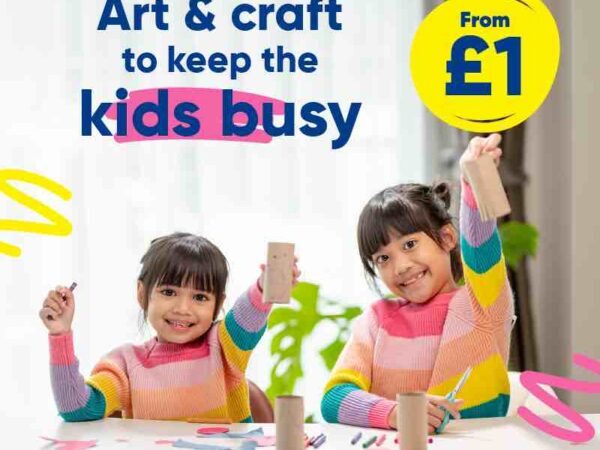 Art & craft from £1 to keep the kids busy