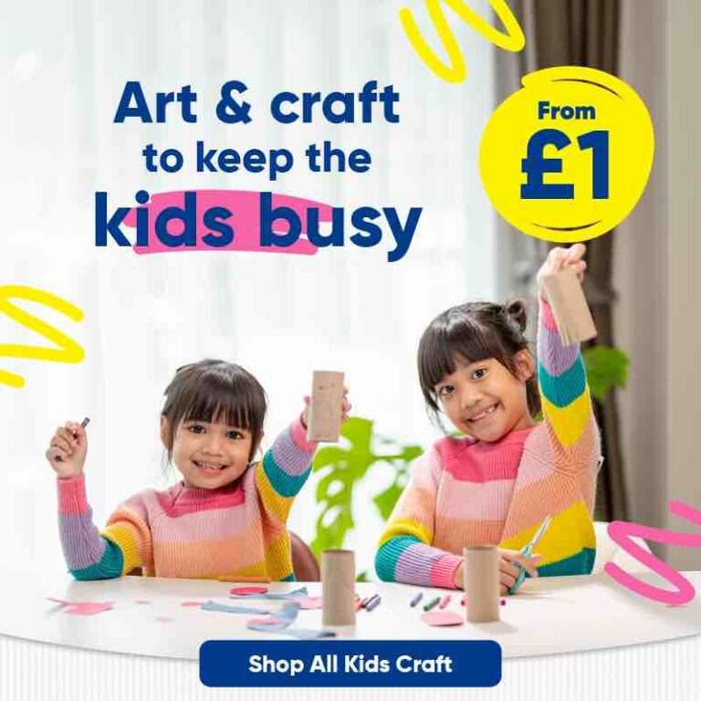 Art & craft from £1 to keep the kids busy