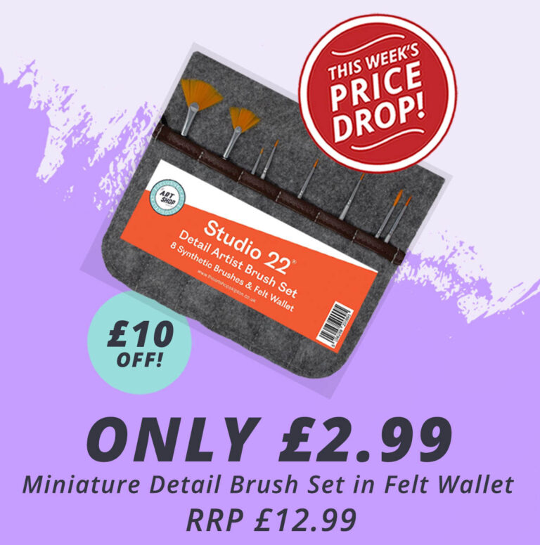 The Art Shop Skipton: Miniature Detail Brush Set RRP: £12.99 only £2.99