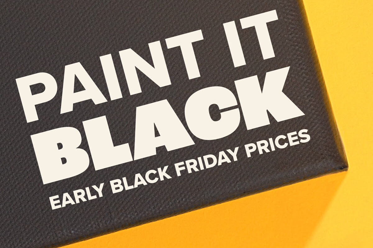 Art Discount : Early Black Friday Prices on ARTdiscount Premium Black Canvases