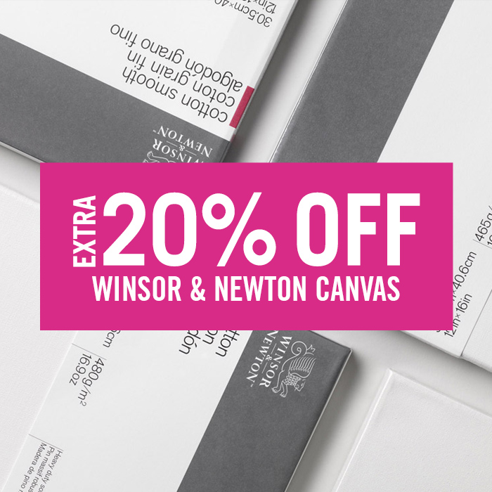 Cass Art: EXTRA 20% Off Winsor & Newton Canvas