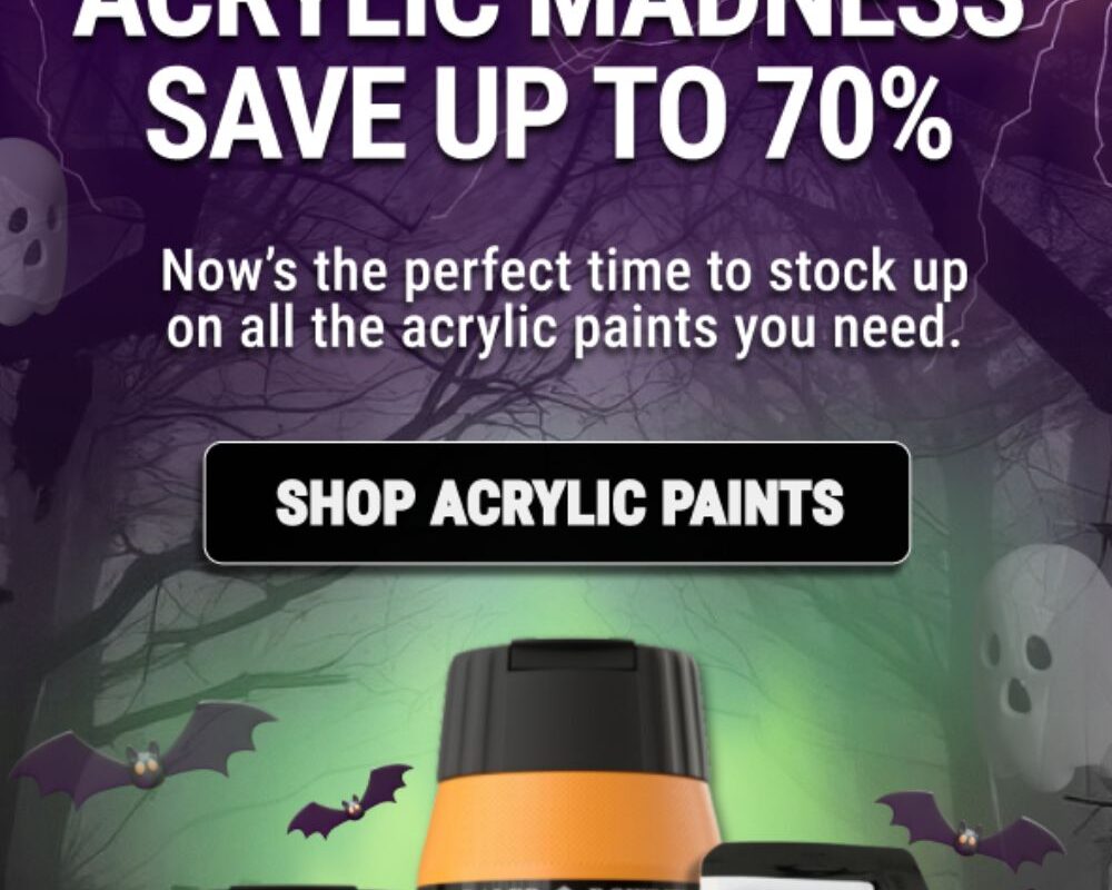 Cowling & Wilcox: 70% off Acrylics