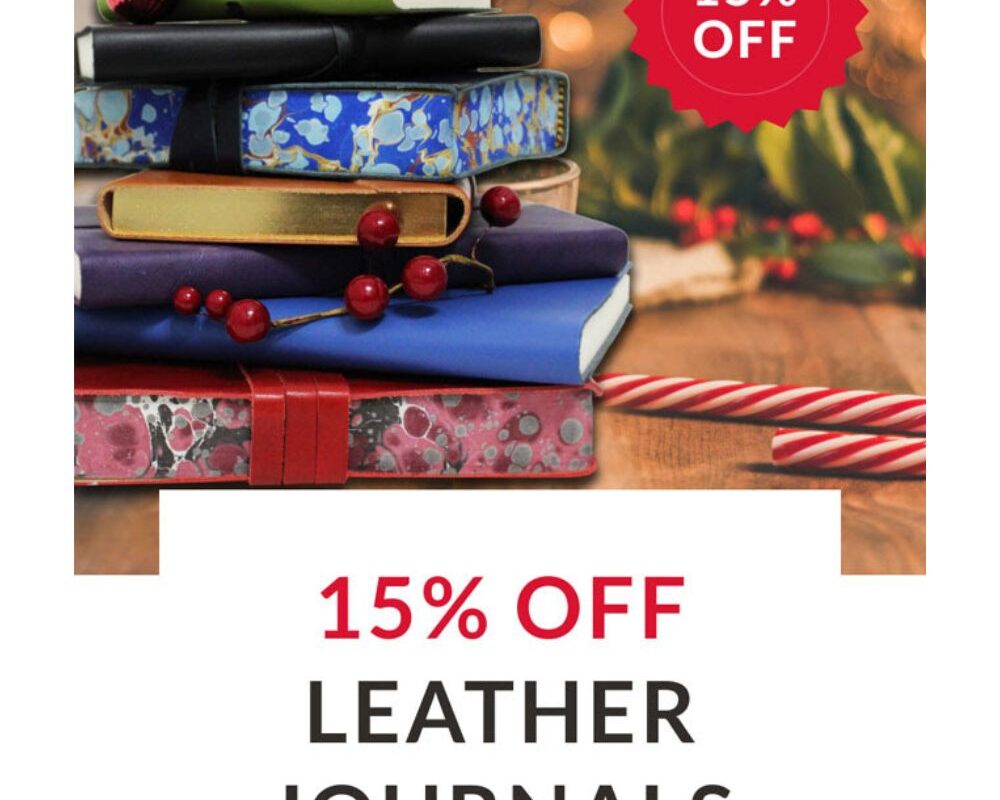 Pen Heaven: 15% off Leather Journals