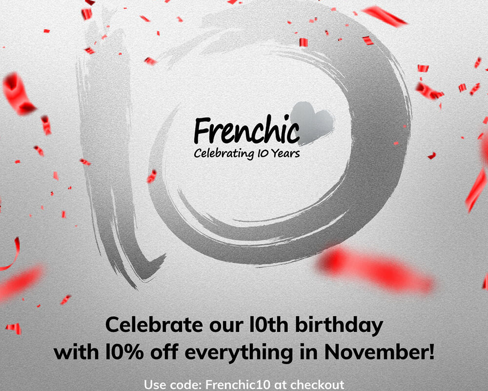 Frenchic: 10% off the entire website throughout November (with code)