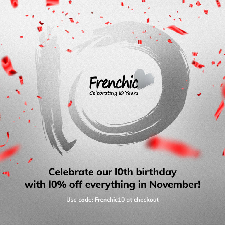 Frenchic: 10% off the entire website throughout November (with code)