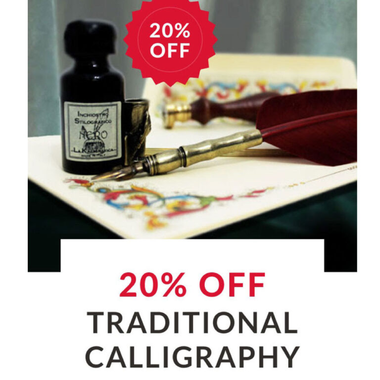 Pen Heaven: 20% off Calligraphy until Nov. 26th