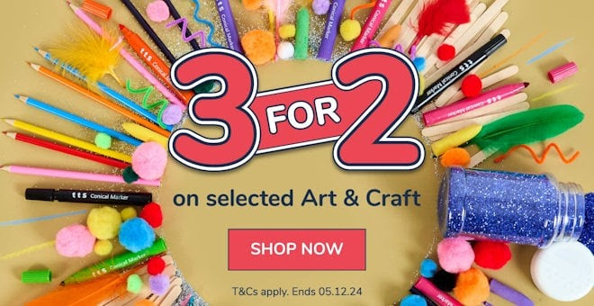 TTS: 3 for 2 on Art & Craft