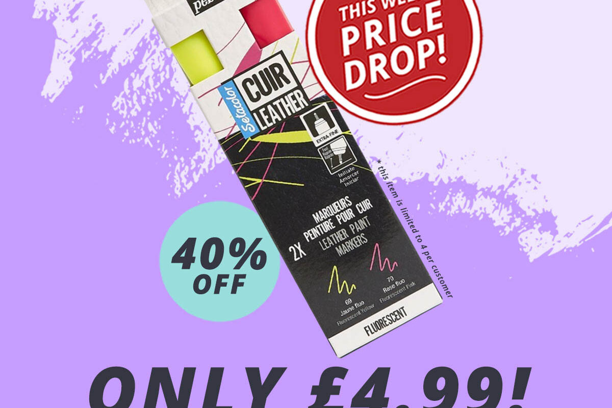 The Art Shop Skipton: Only £4.99 - Pebeo Leather Fluorescent Marker Set