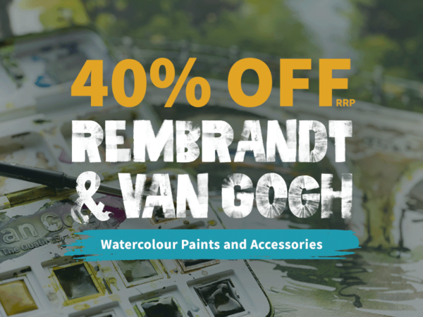 Save 40% OFF Van Gogh & Rembrandt Watercolour