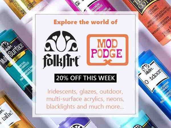 Crafty Arts: 20% off Folk Art 7 Mod Podge (Ends Feb 3rd '25)