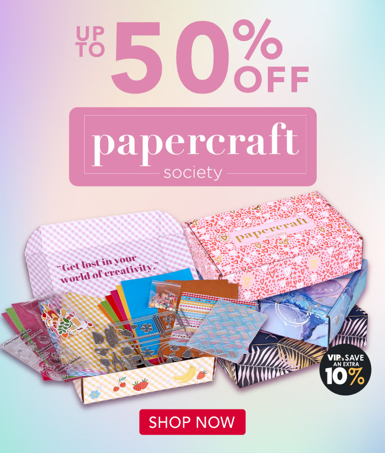 Craftstash: Up to 50% OFF Papercraft Society Boxes