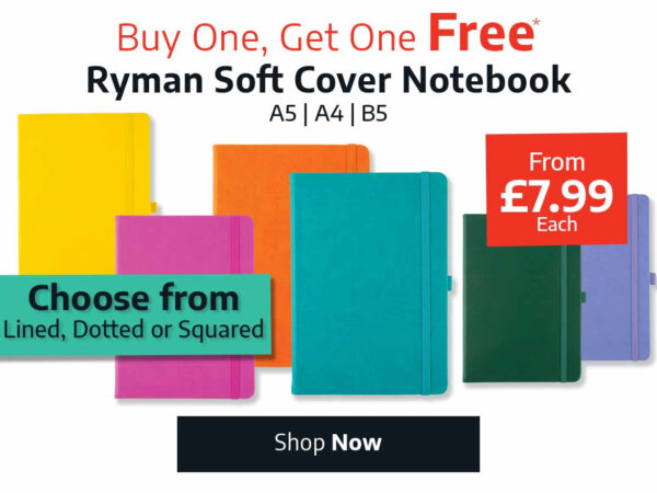 Ryman: Soft Cover Notebooks -BOGOF