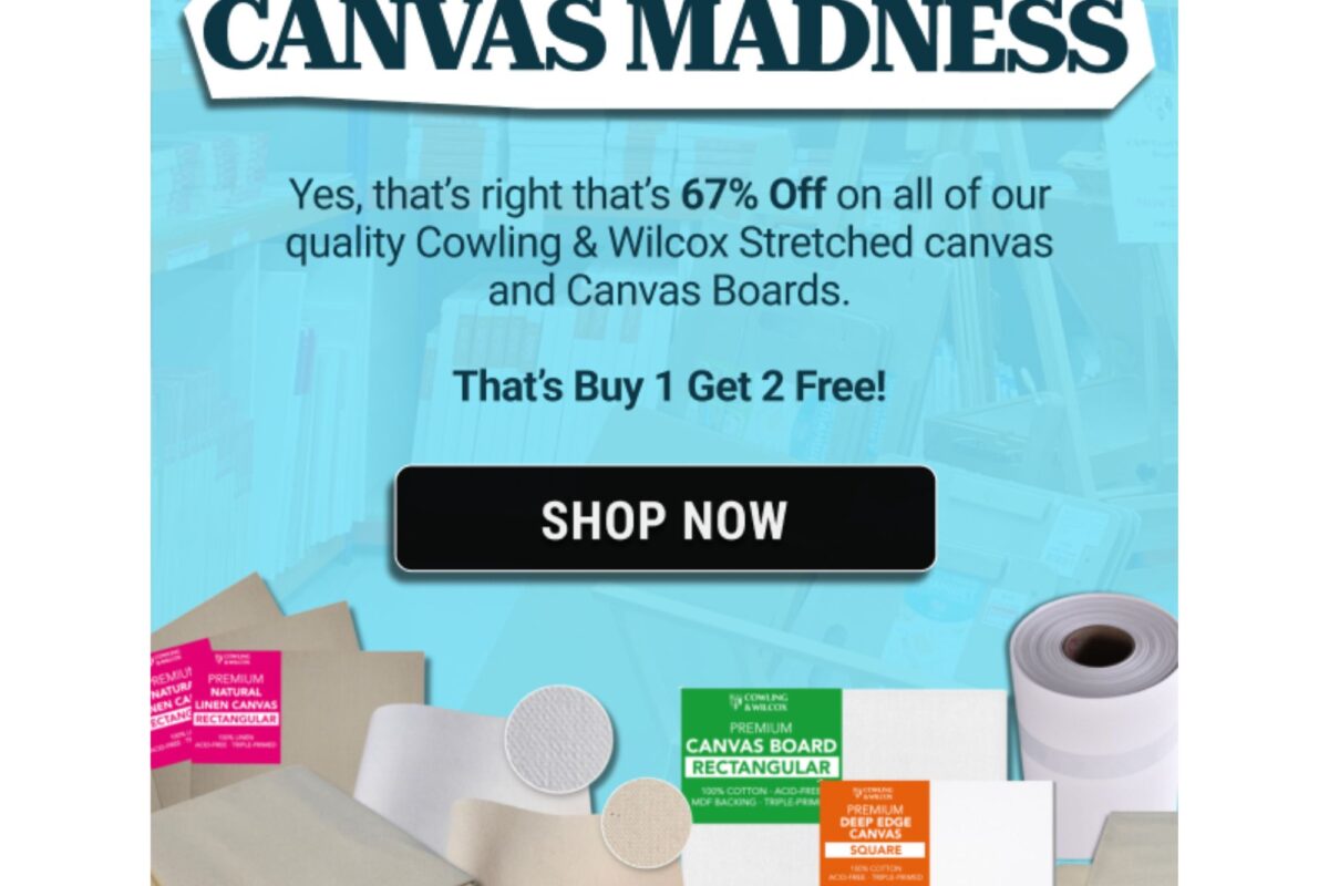 Cowling & Wilcox: Canvas Madness Sale - Enjoy 67% Off!