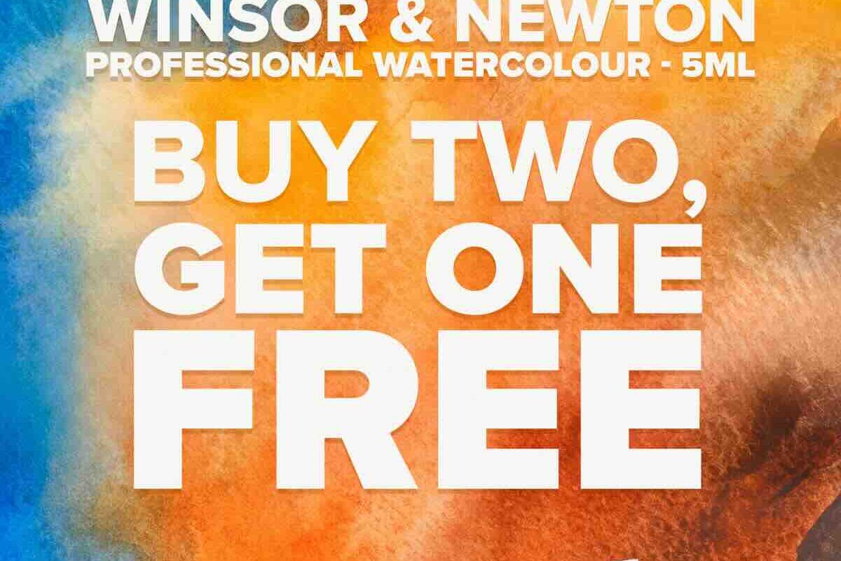 Art Discount: Buy 2 get 1 free on W&N Pro. Watercolour 5ml