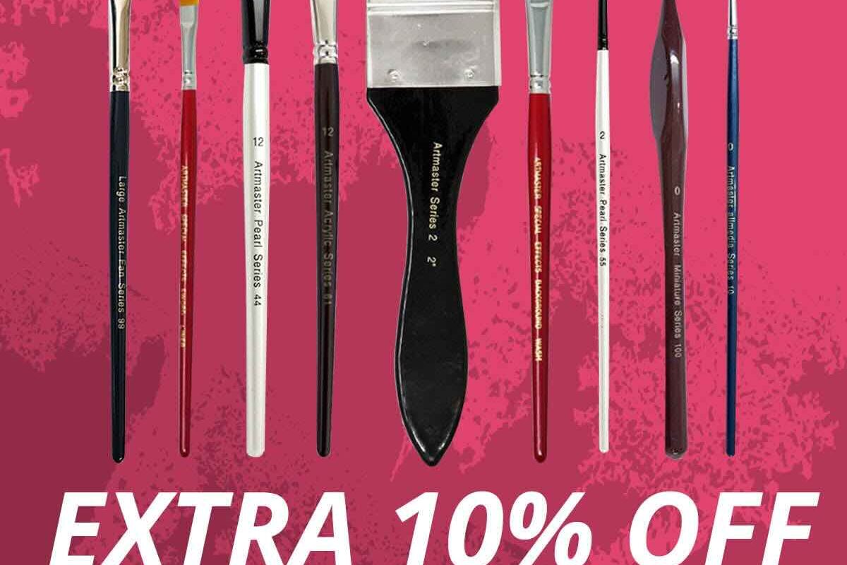 The Art Shop Skipton: Extra 10% Off Artmaster Brushes & Sets (with code)